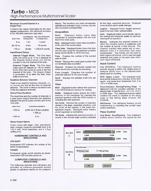 EG&G ORTEC Turbo MCS - Page 5 (220615 bytes)