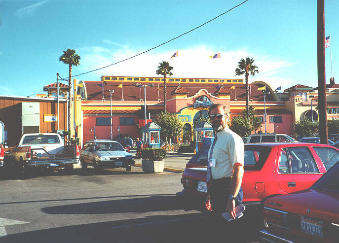 Carl Helmers outside the Cocoanut Grove